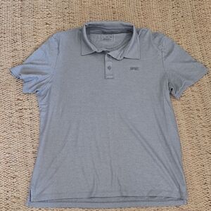 American Eagle Outfitters Light Gray Polo Shirt